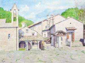 Aquarel, 50 x 60 cm. €450,-