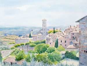 aquarel, 40 x 50 cm. € 400,-