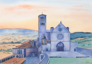 aquarel, 60 x 70 cm. €450,-